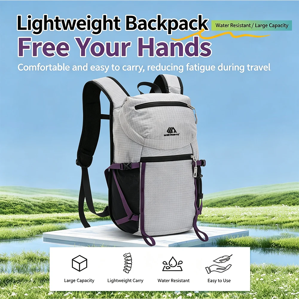 Outdoor Sports Hiking Backpack Travel Men Women Lightweight Cross-Country Running Backpack Camping Cycling Rucksack Daypack