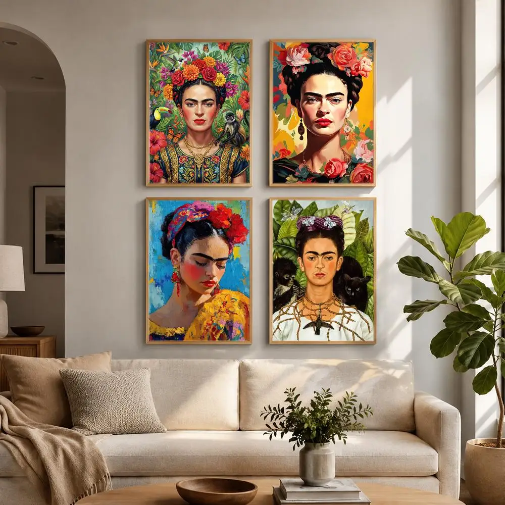 Art F-Frida K-Kahlo Poster HD Poster Cream Style Home Decoration Suitable for Living Room Bedroom Gallery and Gift Giving