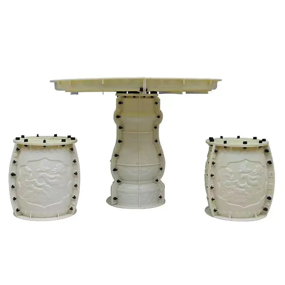 

Antique Cultural Cement Table Stool Model Scenic Spot Casual Round Table Stool Mold