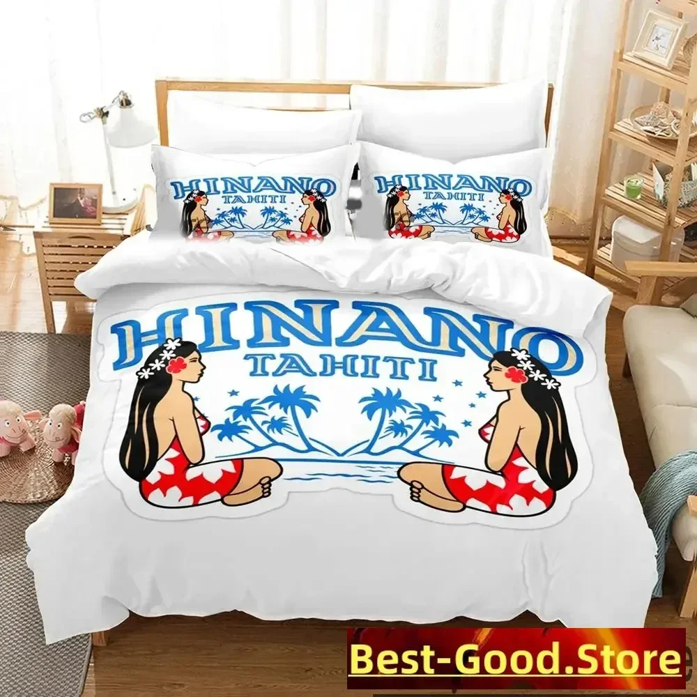 

3D H-hinano Tahiti Logo Bedding Set Boys Girls Twin Queen King Size Duvet Cover Pillowcase Bed boys Adult Home Textileextile