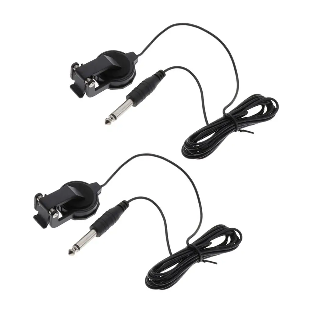 Ukelele Violin Musical Pickup External Clip Piezo Soundhole Style Instrument Pickup for Acoustic Guitar Ukulele Violin Use