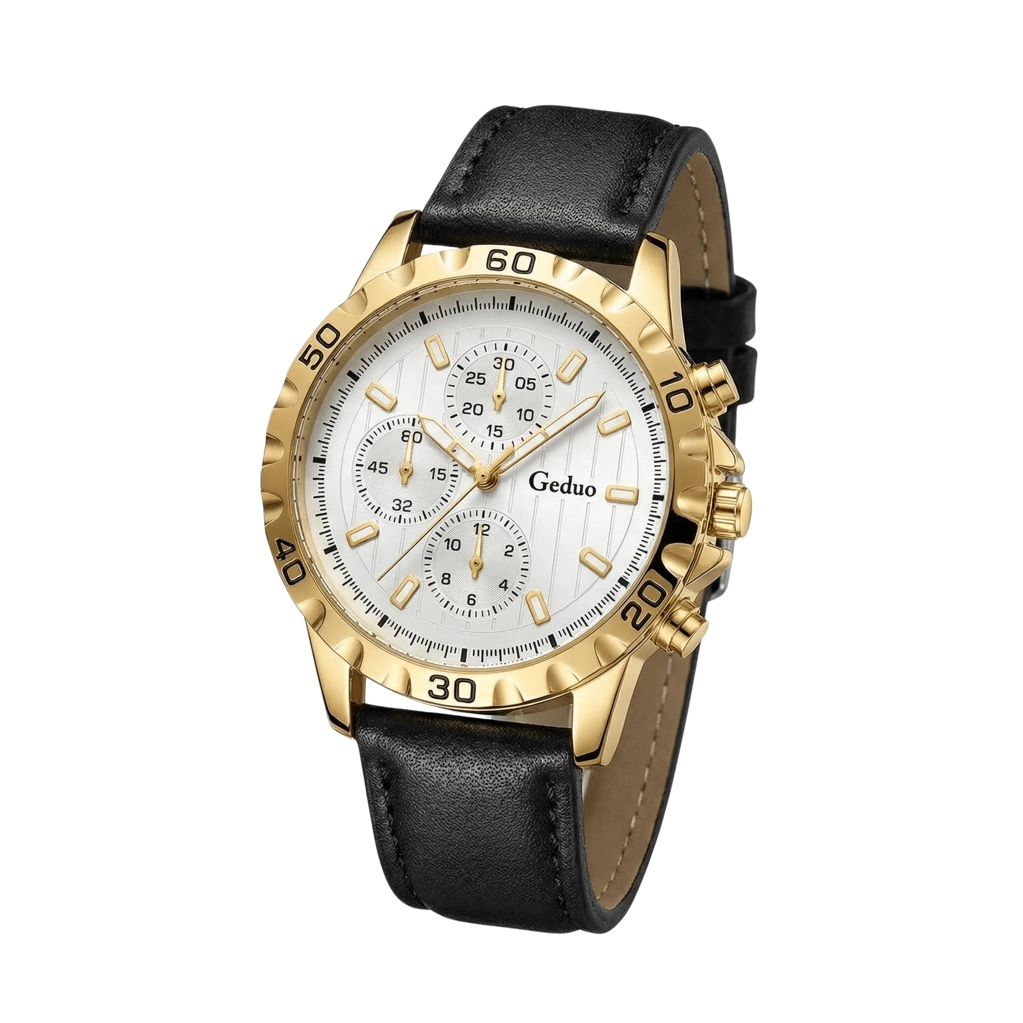 2026 New Arrival Men's Quartz Watch Casual Leather Strap Fashionable Wristwatch