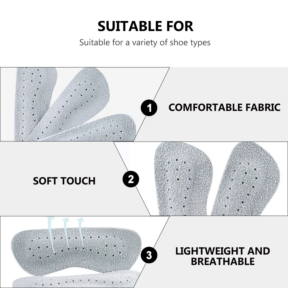 

3 Pairs Anti wear Foot Stickers Sports Shoes Protector Heels Pad Anti slip Lightweight Thin Design Sweat absorbent Skin friendly