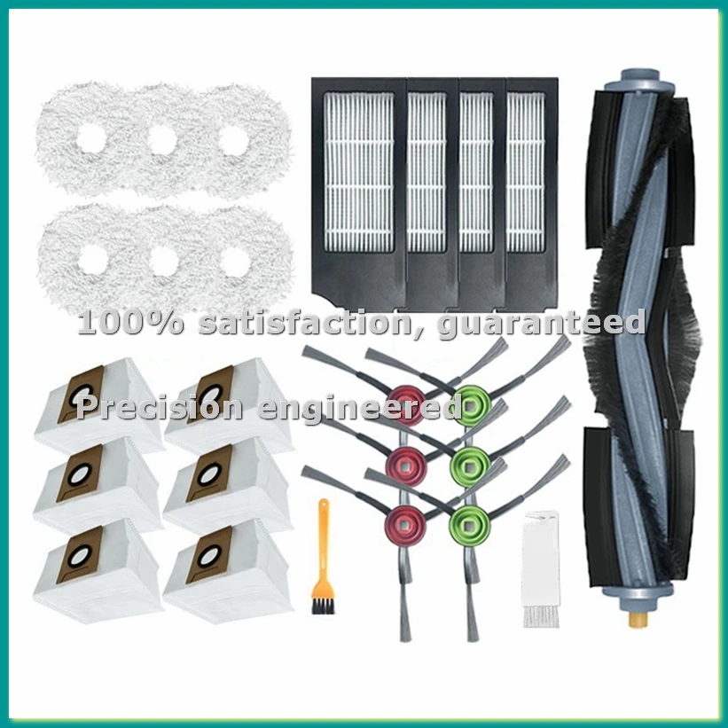 Accessories Kit for X1 Omni Turbo Vacuum Cleaner Main Brush HEPA Filter Mop Cleaning Cloth Dust Bag Parts-A46I