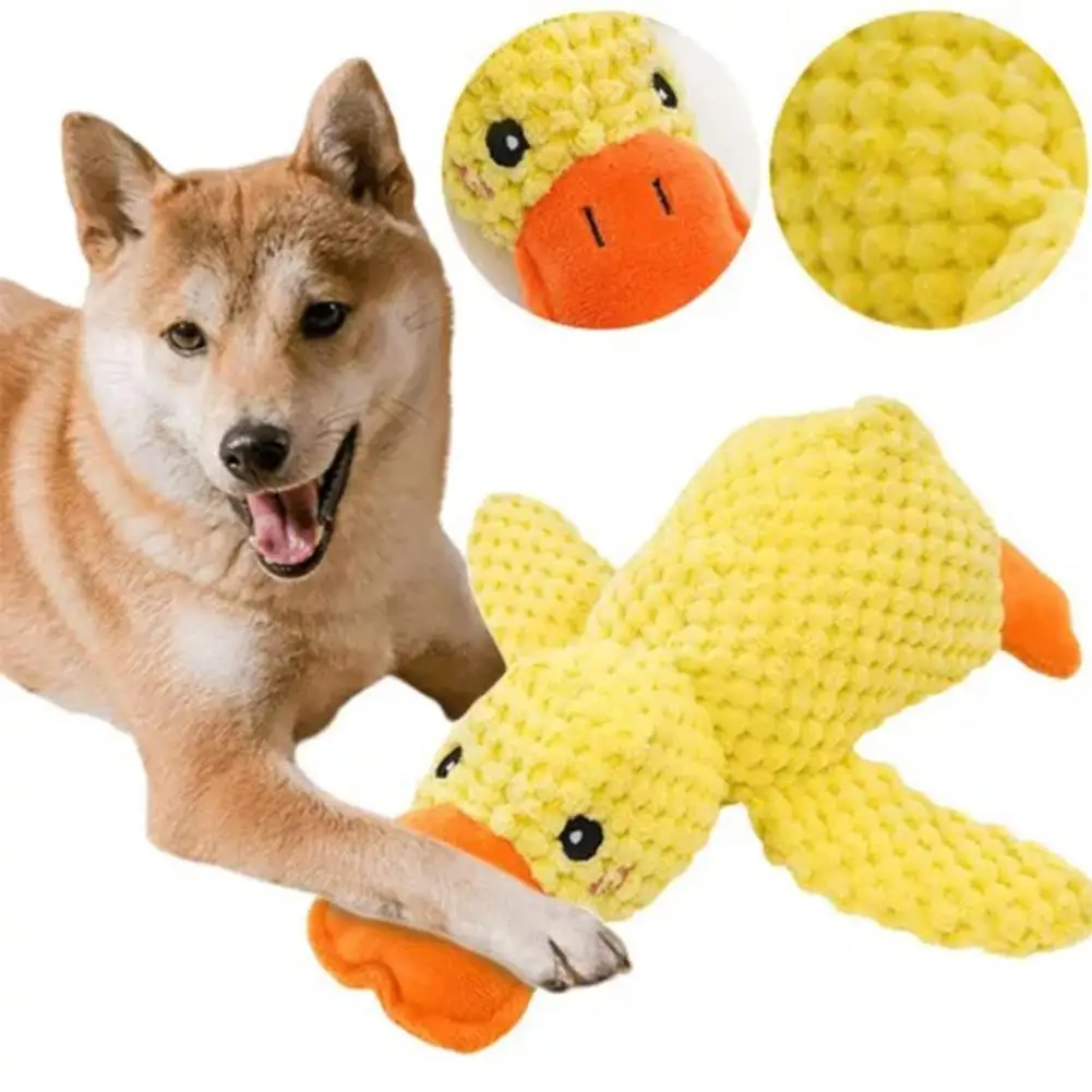 Little Duck Dog Toy Quacking Pet Toys For Small Dog Puppy Molar Chew Toy Fun Interactive Plaything Dog Supplies