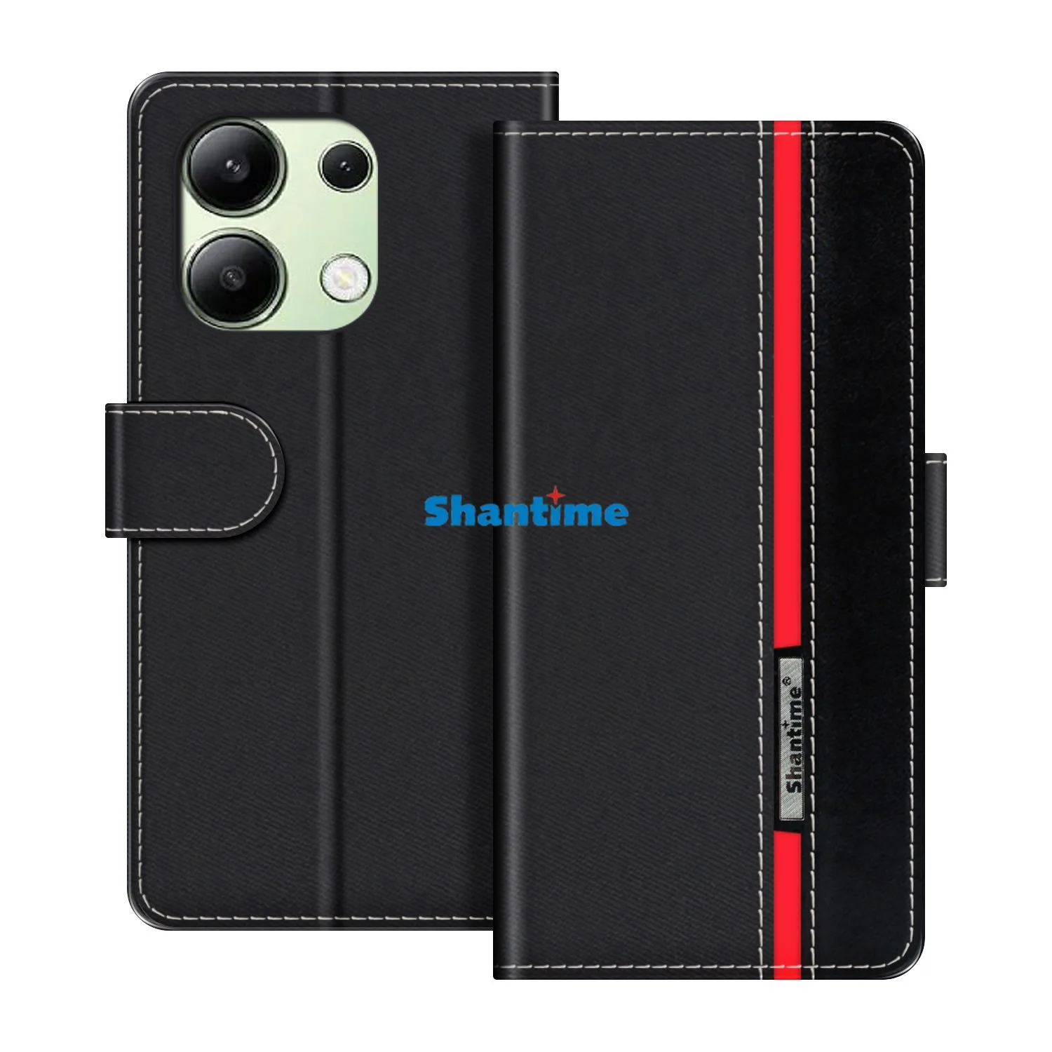 

Совместим с Xiaomi Redmi Note 13 4G защитный чехол-книжка-кошелек чехол для мобильного телефона складной чехол-подставка чехол для мобильного телефона