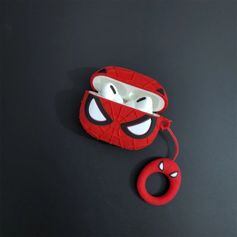 حافظة سماعة رأس بلوتوث من Marvel Spider-Man للأفلام والتلفزيون AirPods 4/Pro2 حافظة سماعة رأس مبتكرة مقاومة للغبار #5
