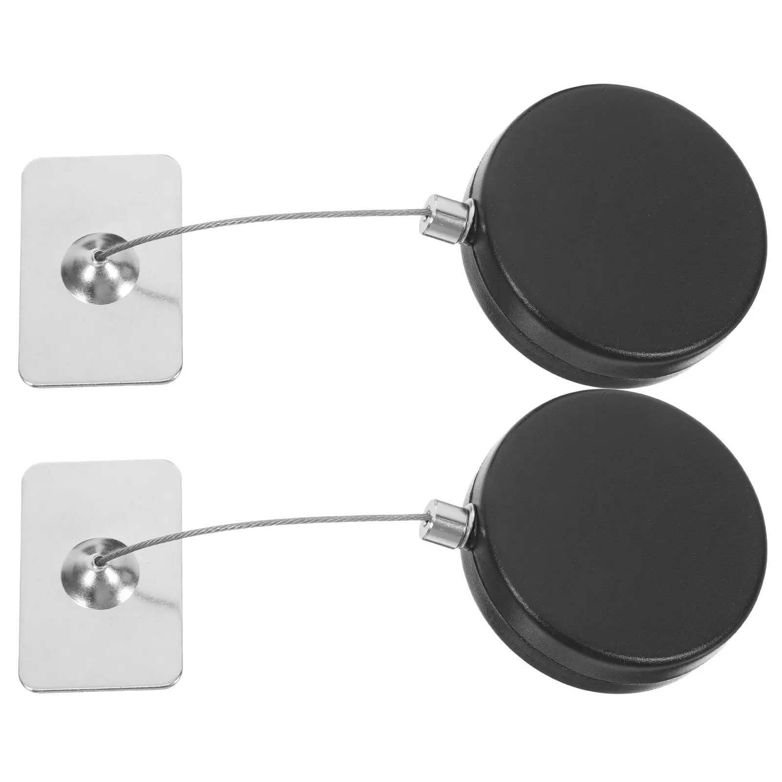 2Pcs Retractable Remote Control Cable Lock Steel Security Wire Rope for Laptop Tablet Bag Luggage Desk Mount Anti-Theft Travel