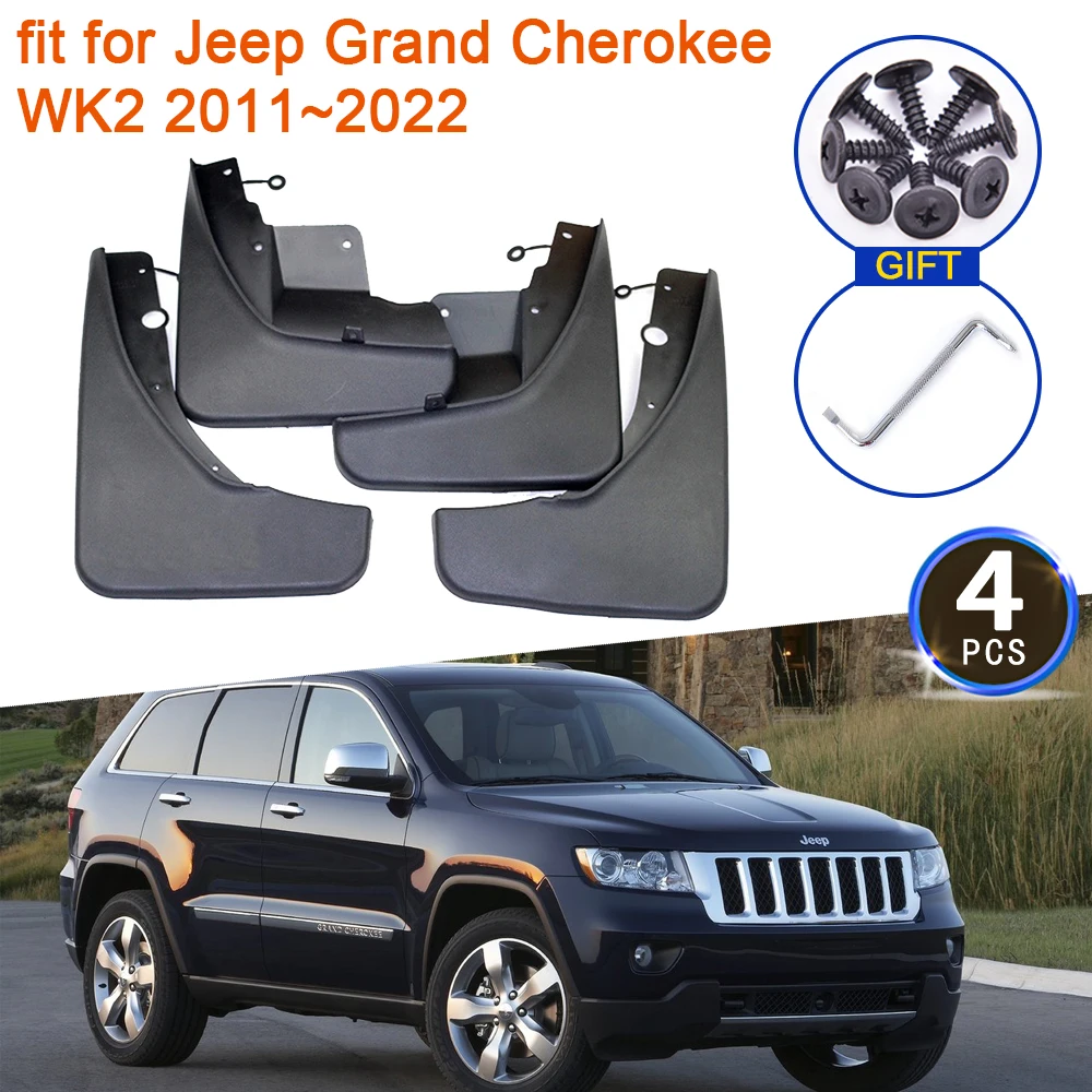 

for Jeep Grand Cherokee WK2 2011 2012 2013 2014 2015 2016 2017 2018 2019 2020 2021 2022 Mudguards Fender Flare Mud Flaps Splash