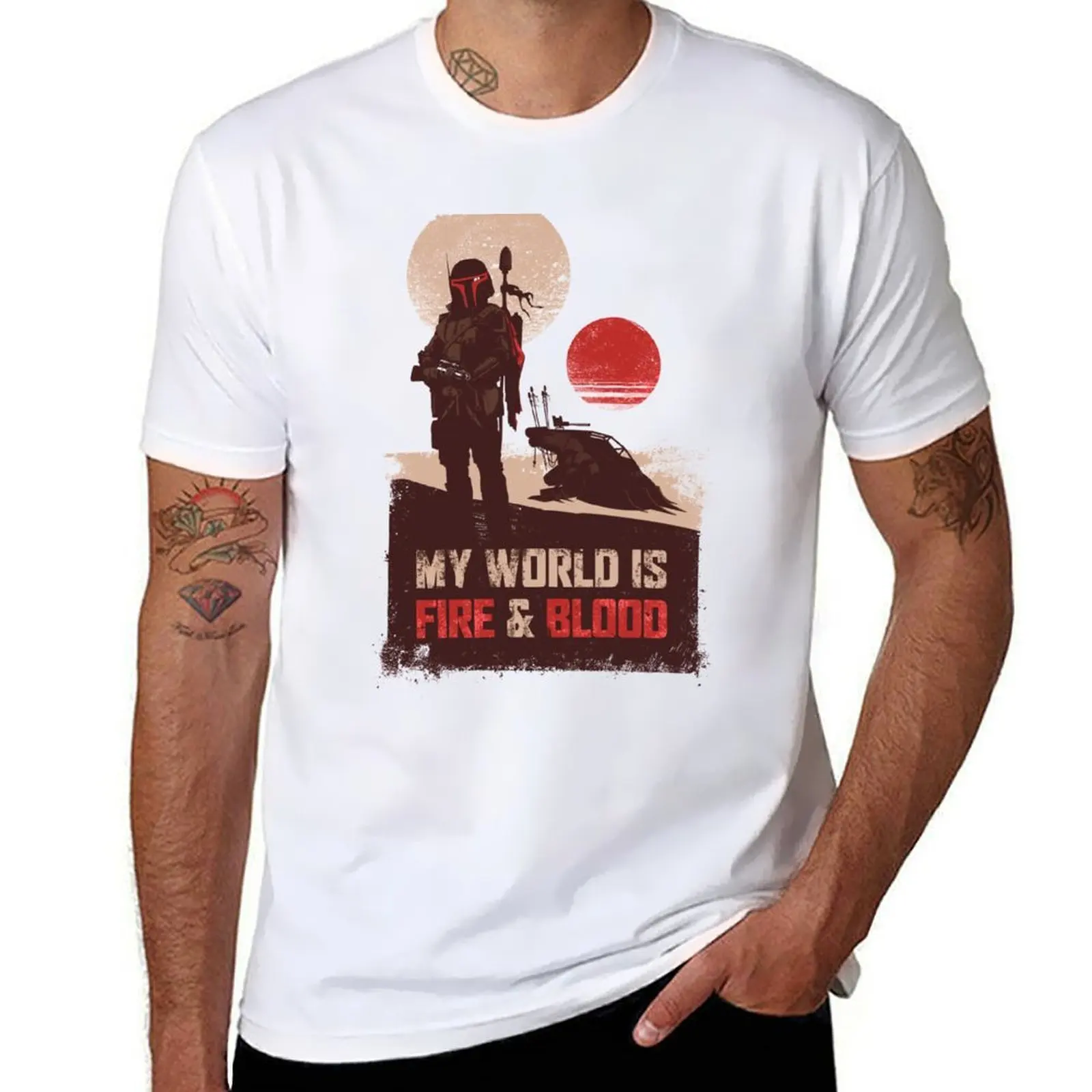 

My world is Fire & Blood T-Shirt essential t shirt t shirts designer T-Shirt