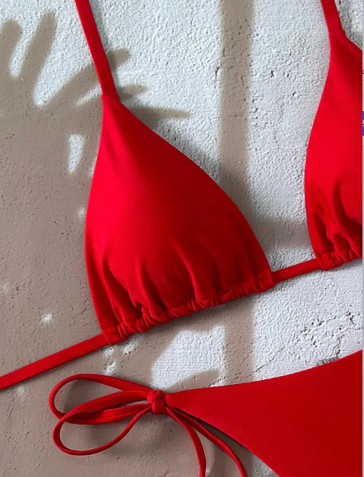 Costume da bagno estivo Set bikini da donna sexy con reggiseno imbottito push-up Perizoma Costume da bagno in due pezzi Costume da bagno da spiaggia Donna biquini