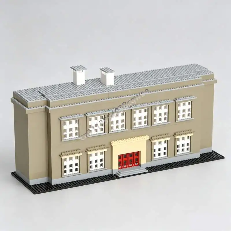 2946 PCS Post Office MOC City Street View Building Blocks DIY Assembly Creative Architecture Model Toy Collection Popular Gift