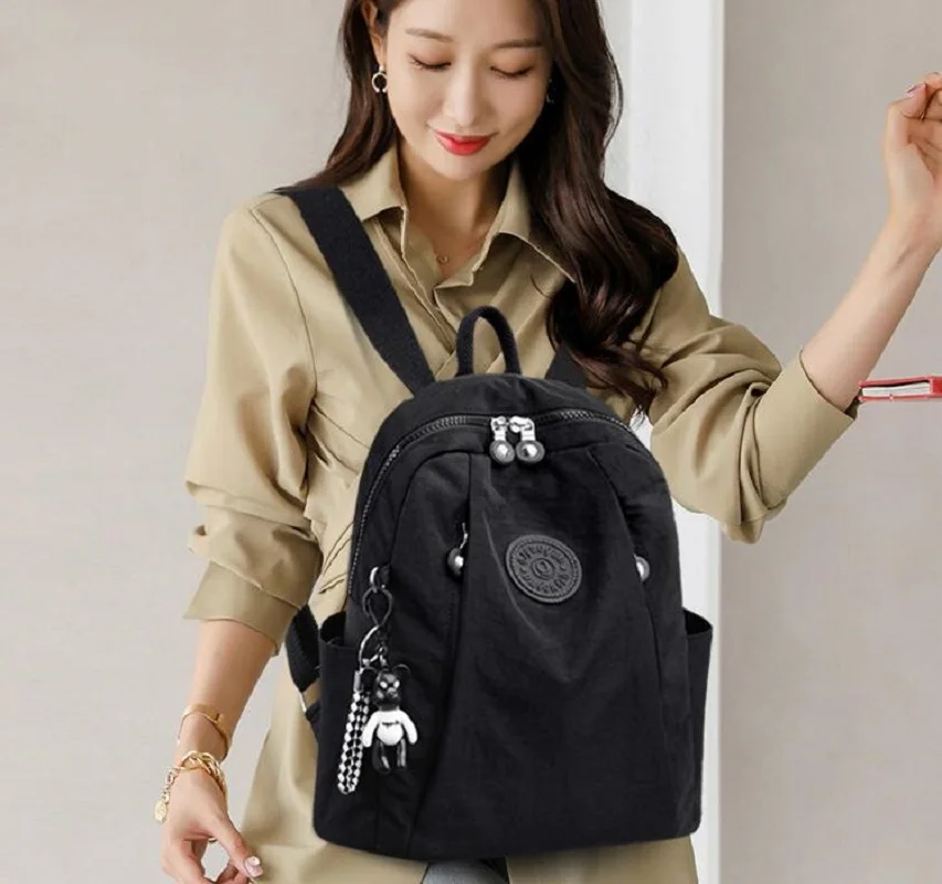 

New Arrival Casual Light Oxford Backpack Women Large Capacity Zipper Shoulder Bags Fashion Girls School Bag Travel Backpacks