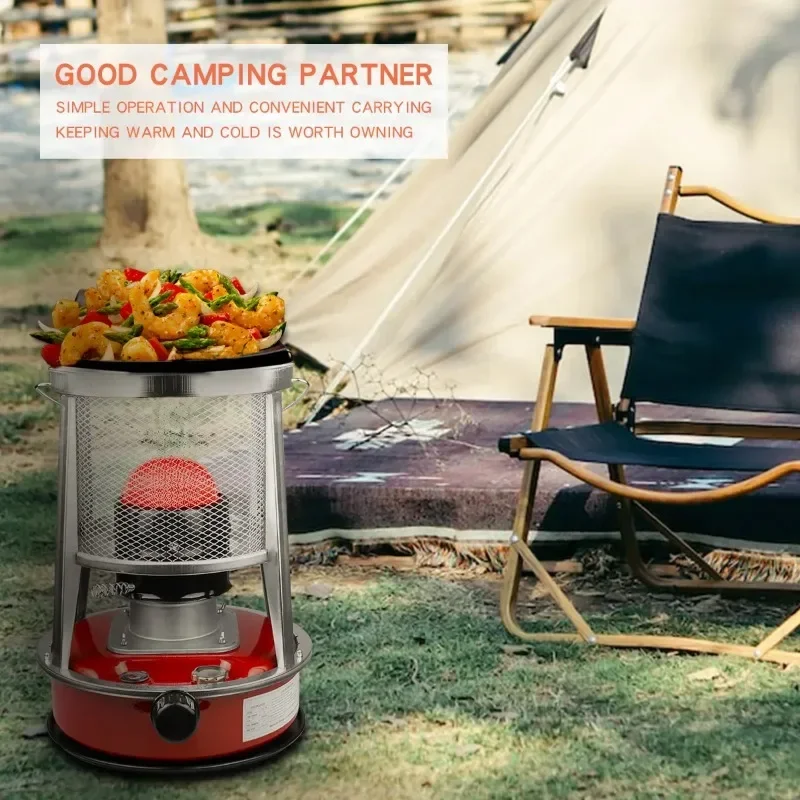 Portable Outdoor Heating Stove 4.5L Kerosene Heater Windproof Kerosene Stove Kerosene Stove for Courtyard Outdoor Tent Heating