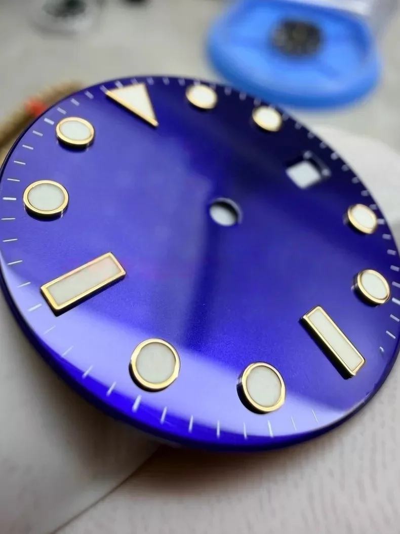 VS factory blue gold watch dial FOR RX SUB 126613 compatible with 3235 movement