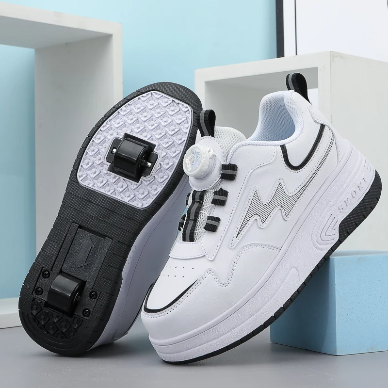 

Новинка зимы Heelys для девочек: невидимая 4-колесная износостойкая прогулочная спортивная обувь с автоматическим выдвижением