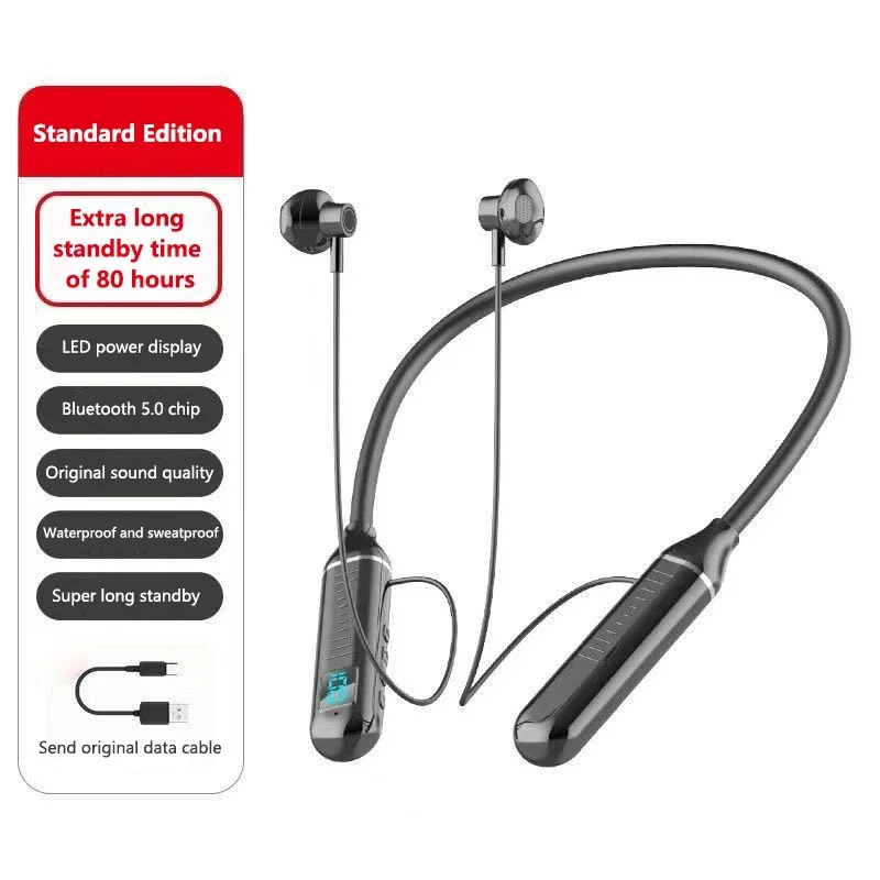 Neck-mounted Bluetooth Headphones Universal Wireless Neck-worn Half-ear Type Bluetooth Headphones for Running Sports 2026 NEW
