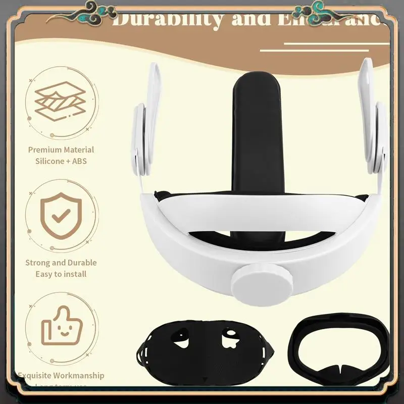 

ASMA-For Quest 3S Elite Head Strap With Host Protective Cover Controller Protector And Lens Cover For Quest 3S Accessories