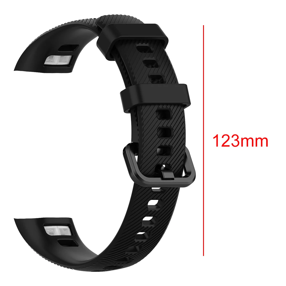 Sport WatchBand Strap for Huawei Honor 4 Watch Band Soft Silicone Replacement Bands Strap for Huawei Honor 5 Strap Black