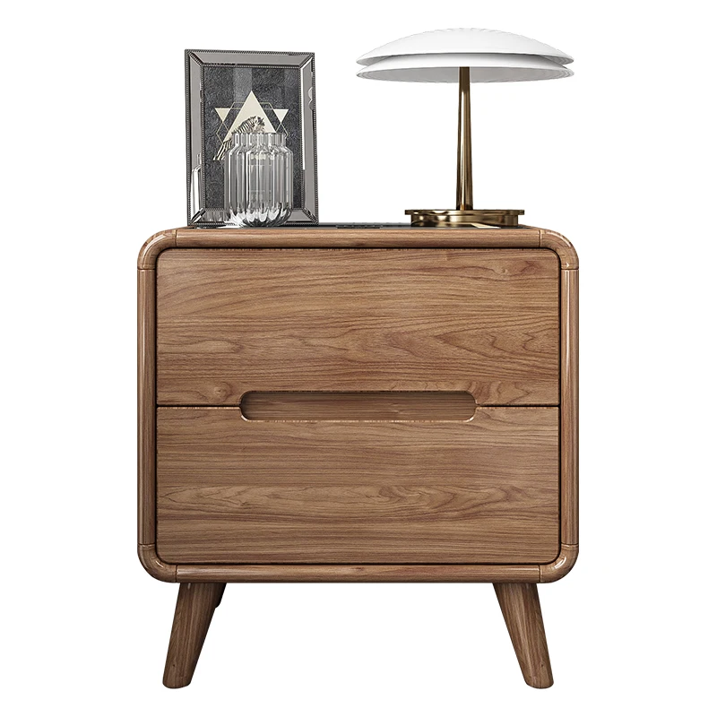 

New Chinese smart bedside table, bedroom locker, simple charging locker