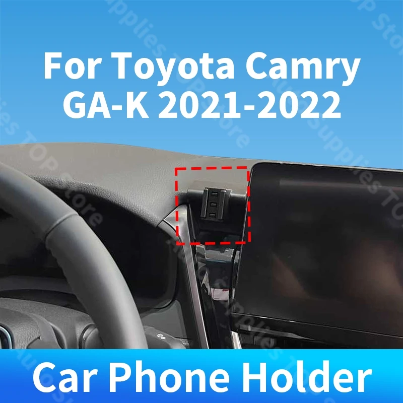 

Car Phone Holder Special For Totota Camry MK8 GA-K 2021-2022 Wireless Charger 360 Rotation Stand Auto Interior Accessories