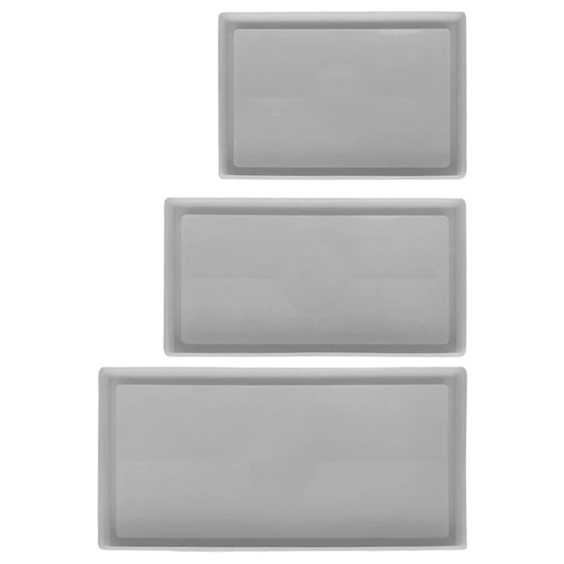 

Rectangular DIY Tray Molds Plate Moulds for Resin Casting Craft Decorations