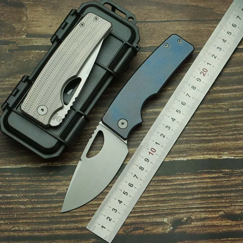 LEMIFSHE New V3 OZ Rosie XL Real M390 Steel Titanium Alloy Handle Outdoor Camping Survival EDC Tool Knife - view 6