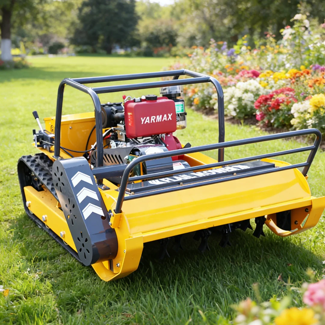 

Custom Wireless Remote-Controlled Robot Lawn Mower and Snow Blower Accessories DIY Industrial 4-Stroke Engine