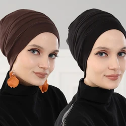 Rimaire reine Farbe muslimischen Hijab einfach zu tragen Kopftuch islamische Frauen Hut 2024 neue Hijabs Instant Hijab Trikot Hijab Cap Turban