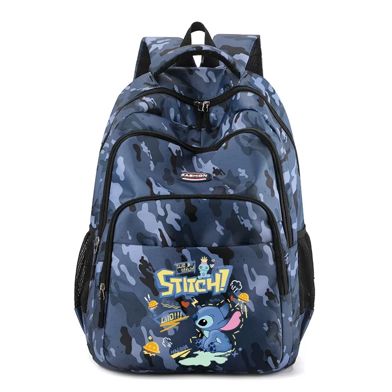 Lilo & Stitch Schoolbags Disney Backpacks Cartoon Anime Movie Character Print Bags Women Man Large Capacity Protect Shoulders