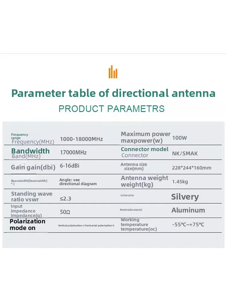 1-4G/1-18G/6-18G/18-40G microwave test horn antenna UHF ultra-wide bandwidth phase measurement directional microwave