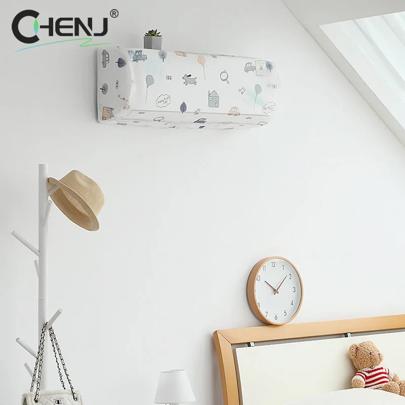 

Пылезащитный чехол для кондиционера, настенный вентилятор, универсальный минималистичный креативный моющийся чехол для вентилятора с героями мультфильмов, крышка для кондиционера