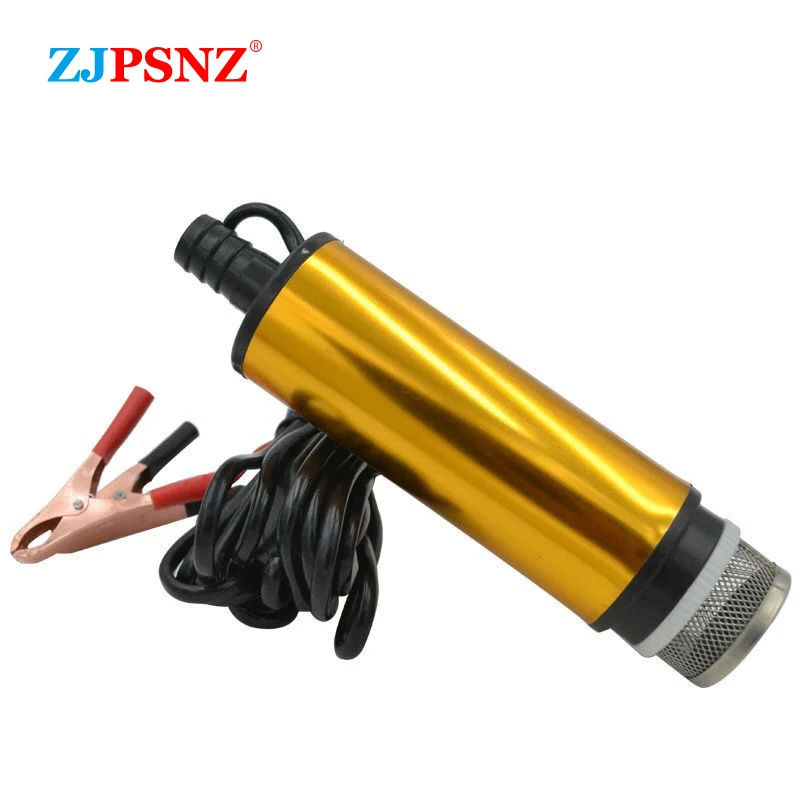 38mm 51mm Araba Oto YAĞ POMPASI 12V 24V Pompalama Dizel Akaryakıt Su Kamp Balıkçılık Dalgıç Transfer Elektrikli Pompa 32L/dak