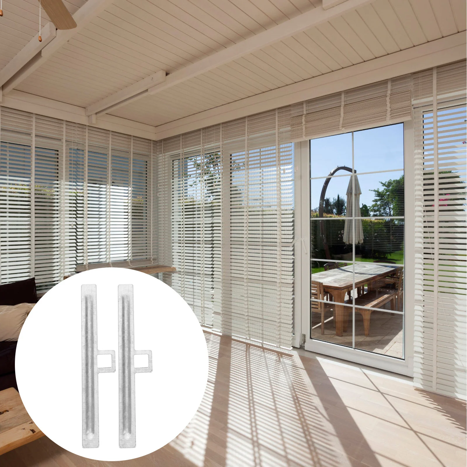 10 قطعة الشماعات المعدنية العمياء العمودية استبدال الشرائح لستائر النوافذ إصلاح المثبت علامات التبويب إكسسوارات الستائر المسار كليب الأجهزة #5