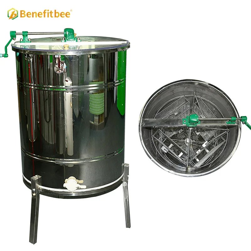 professional 2/3/4/6/8/12/24 frame honey extractor,4 frame manual honey extractor