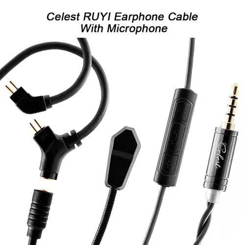 Imagen 2 del producto Kinera Celest Ruyi Cable de auriculares con micrófono de pluma desmontable IEMs Audio Pickup Gaming Esports transmisión en vivo micrófono auriculares