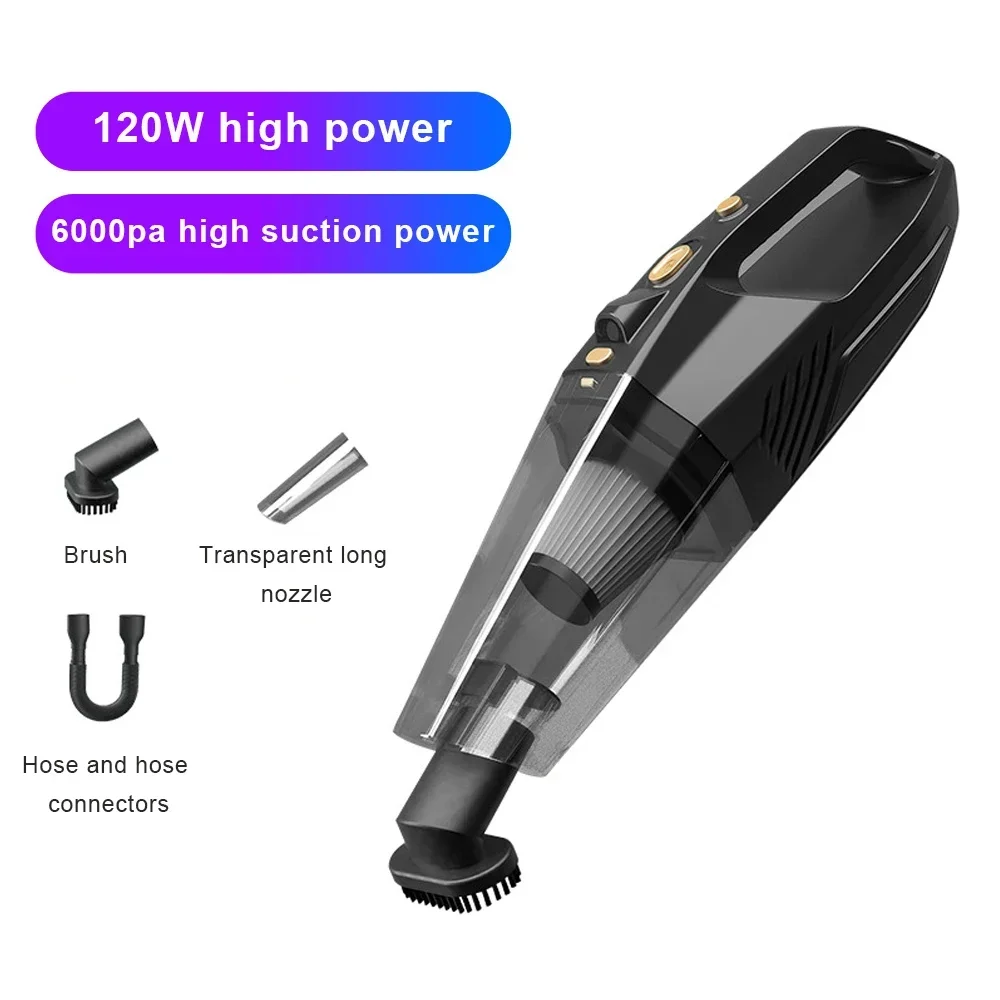 Car Vacuum Cleaner 8000Pa Strong Suction Handheld Vacuum Cleaner Cordless Dry Vacuum Cleaner Big Power For Home Office Cleaning