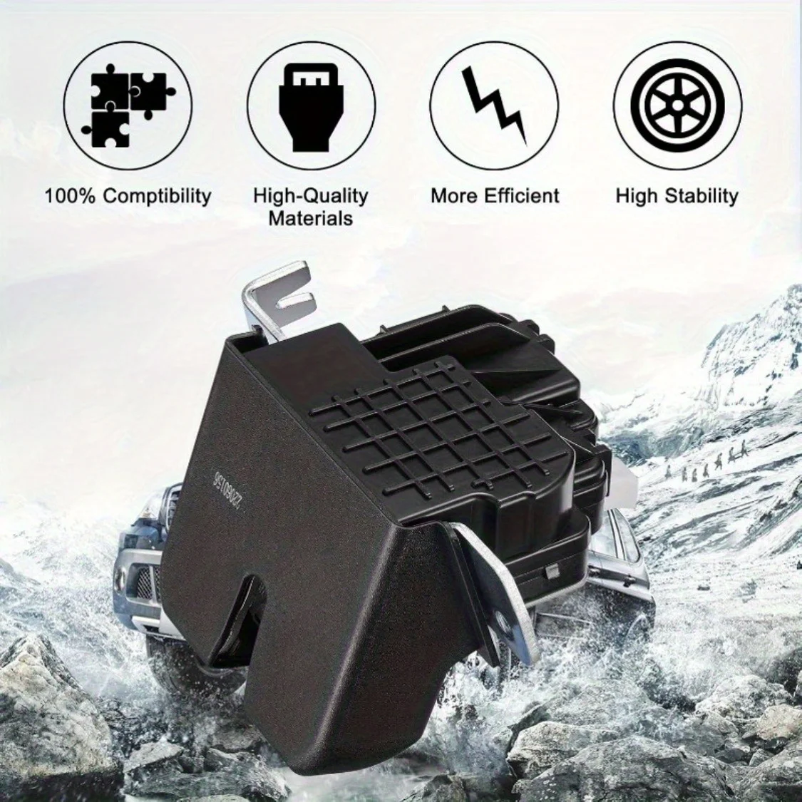 الباب الخلفي مزلاج الجمعية غطاء صندوق السيارة المحرك 81230-C5000 متوافق مع كيا 2016-2020 سورينتو استبدال قفل بمزلاج الباب الخلفي #6