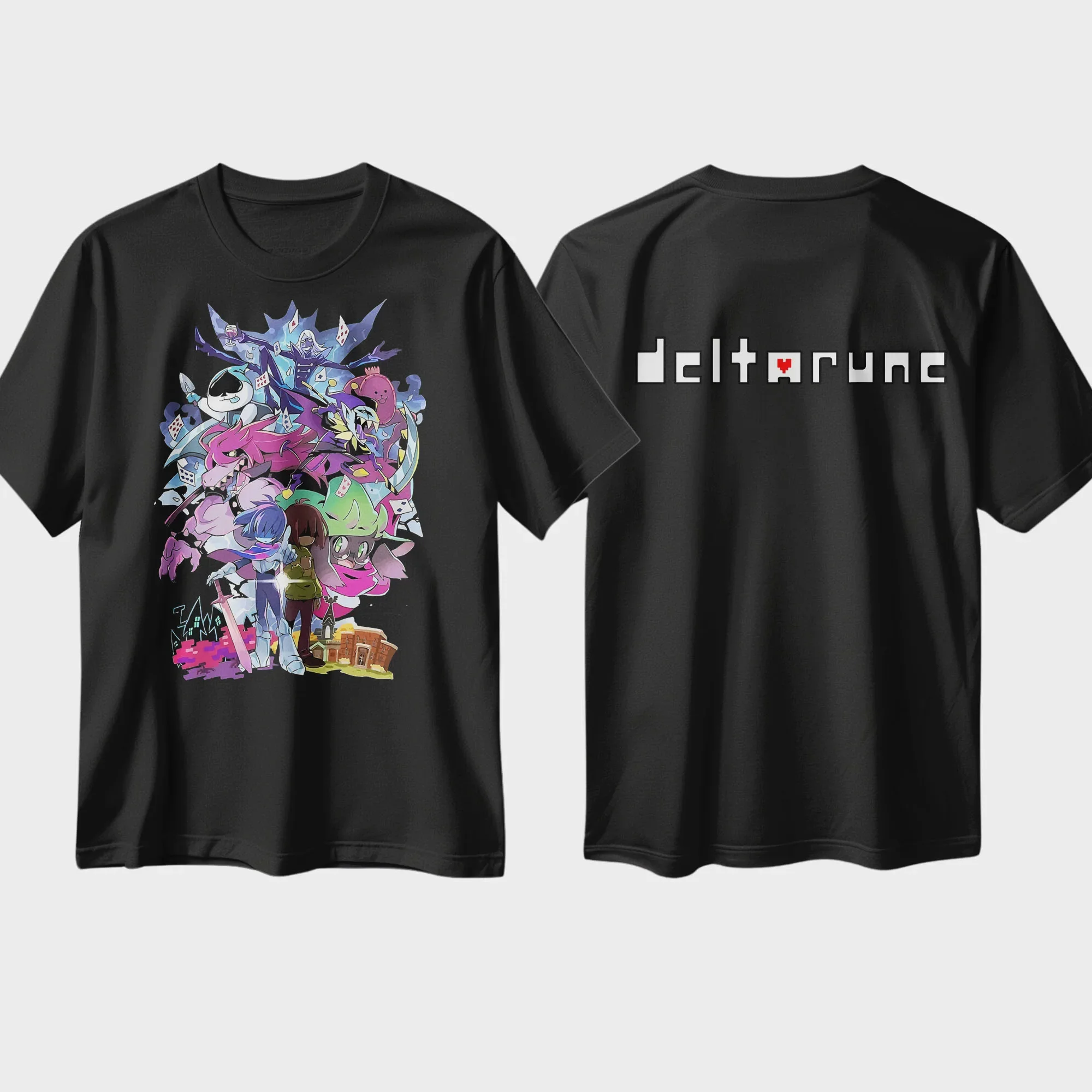 Game T-shirt Deltarune Lancer Gift Printed Graphic Unisex Cotton Round Neck Men Women Streetwear Tees Short Sleeve  Breathable