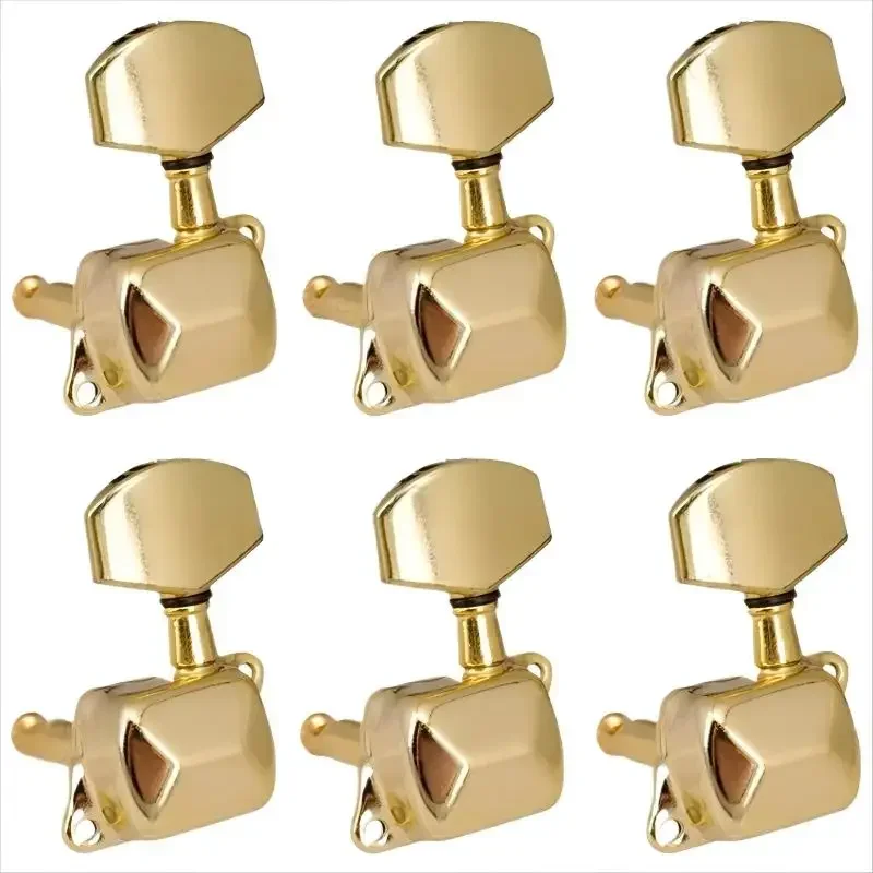 3R3L Guitar String Tuning Pegs Tuner Semi-closed Tuner Machine Heads for Electric Guitar Folk Acoustic Guitar Tuning Pegs