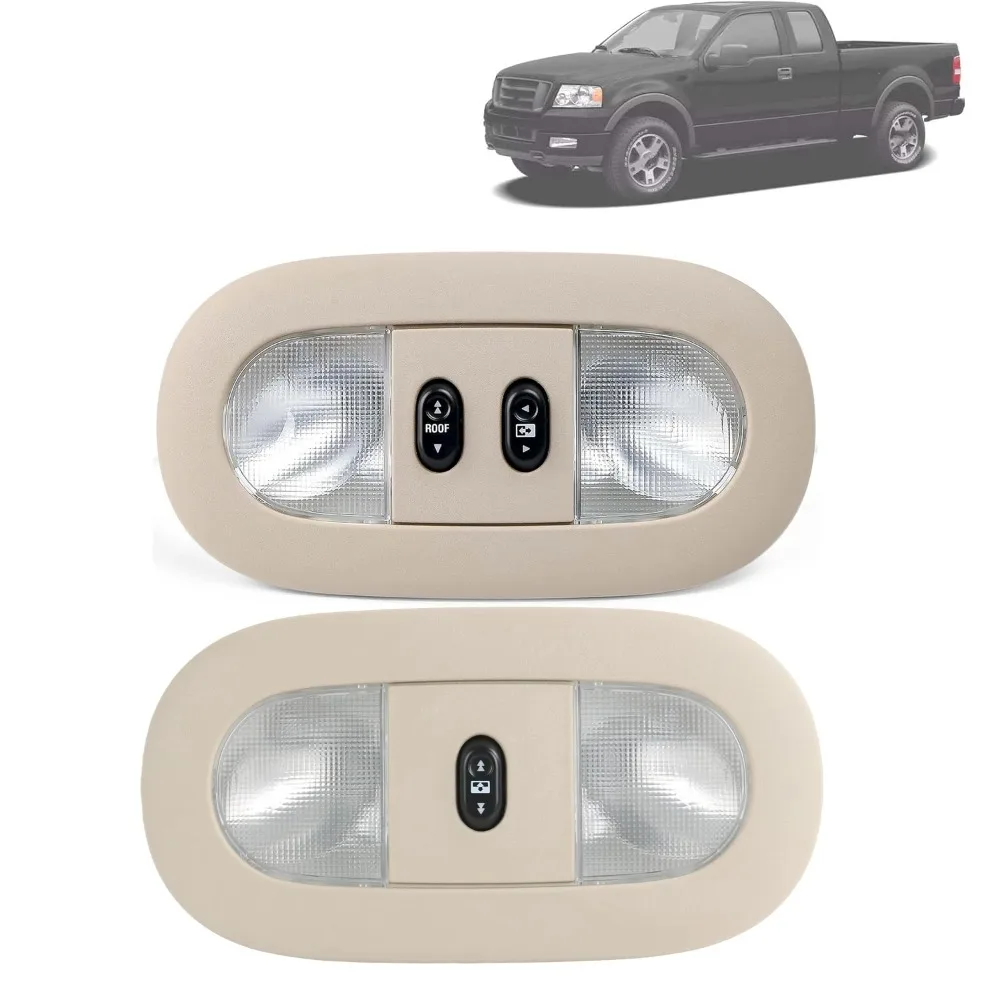 

For Ford F150 2004-2008 Lincoln Mark LT 06-08 Overhead Console LED Dome Map Light & Sunroof Switch 7L3Z18519A70BA 7L3Z18519A70BC