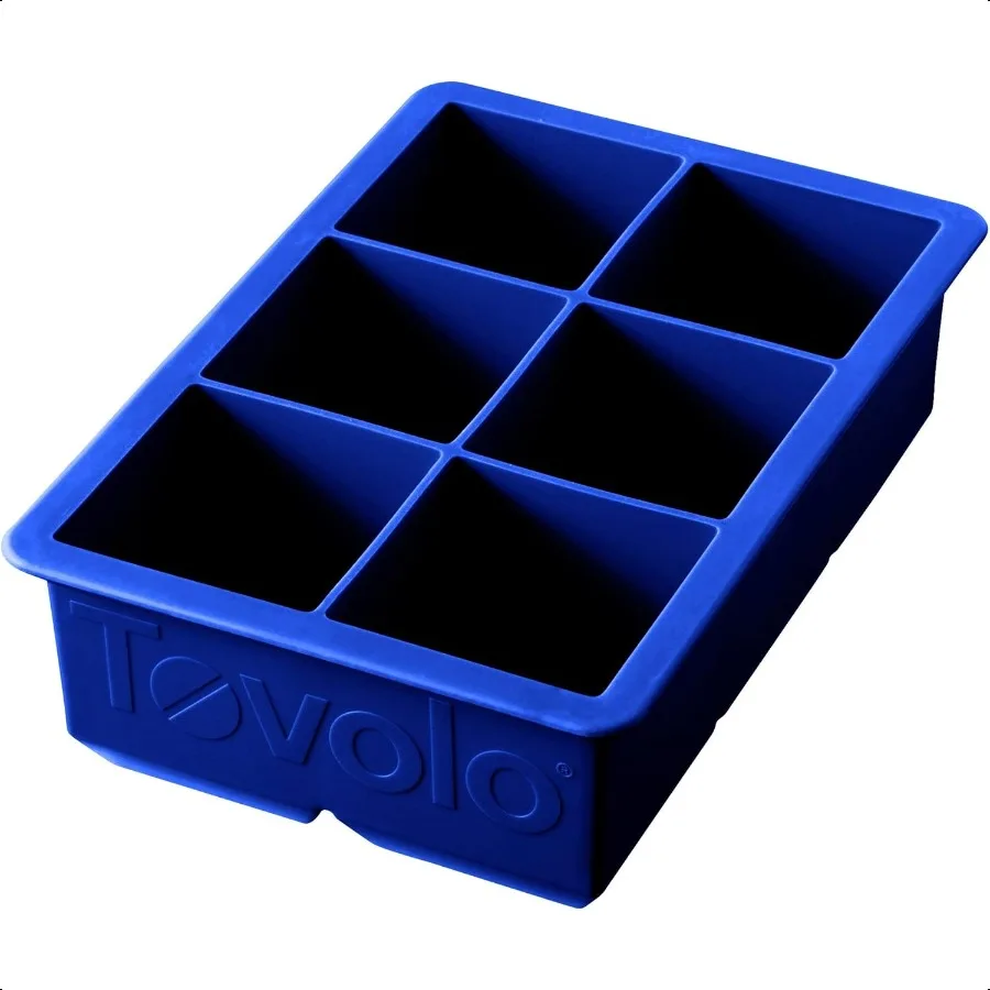 

Лоток для льда King Cube Stratus Blue, большие многоразовые силиконовые формы для виски, коктейлей, кофе, бармена, аксессуары, смузи, без BPA