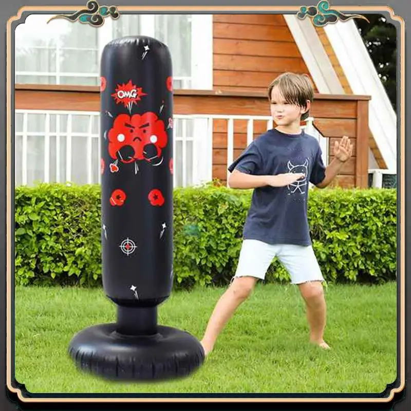 

1 Piece Inflatable Punching Bag Boxing Bag Karate Practice Taekwondo Training Column Kids Boxing Toys For Kids