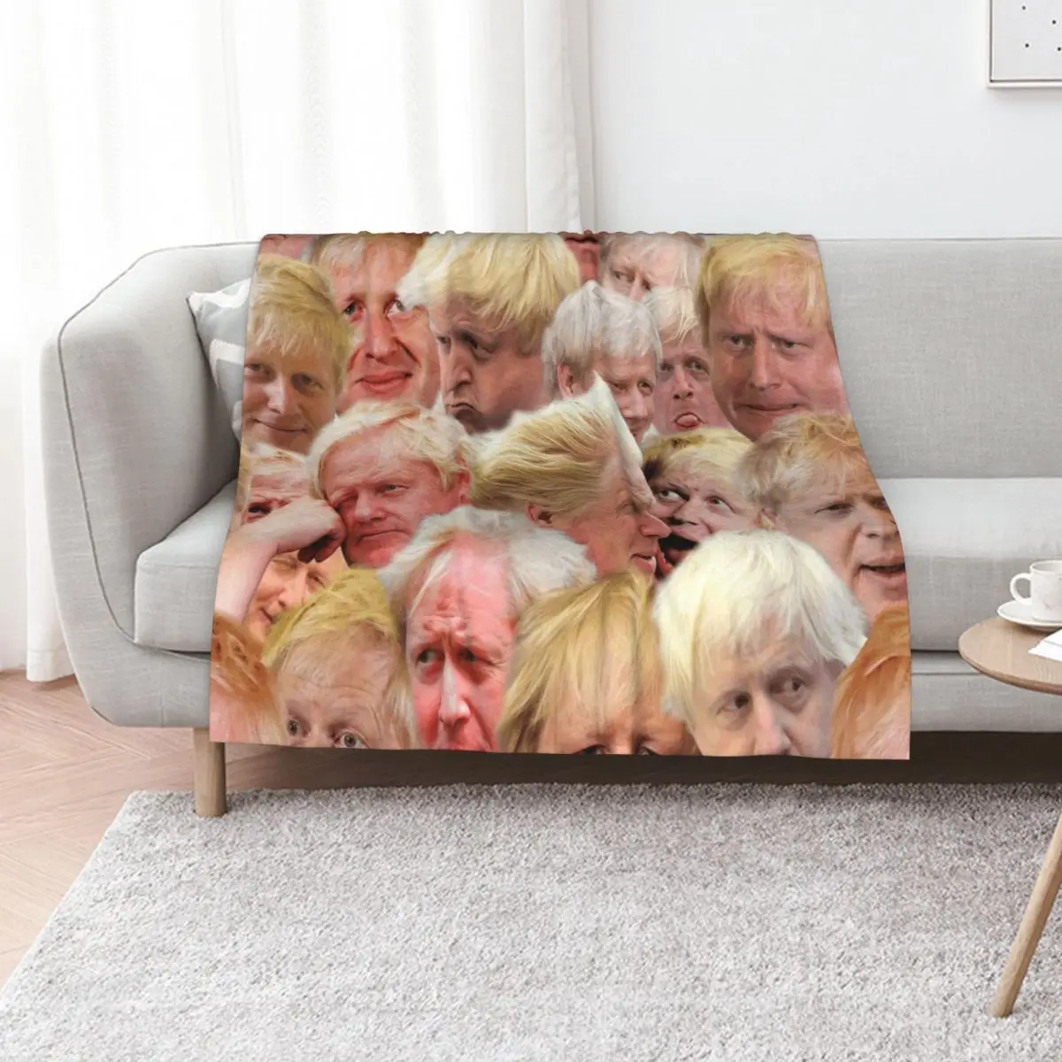 

Boris Johnson Throw Blanket Travel For Sofa Thin Softest Personalized Gift Blankets