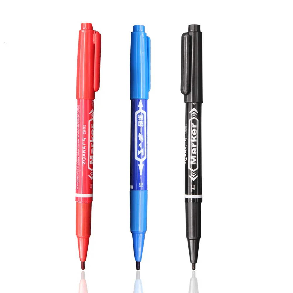 5PCS 0.5mm and 1mm Permanent Markers Tattoo Pens Fine Point Black Blue Red Large Capacity Ink Scribe Tool Good Waterproof Ink