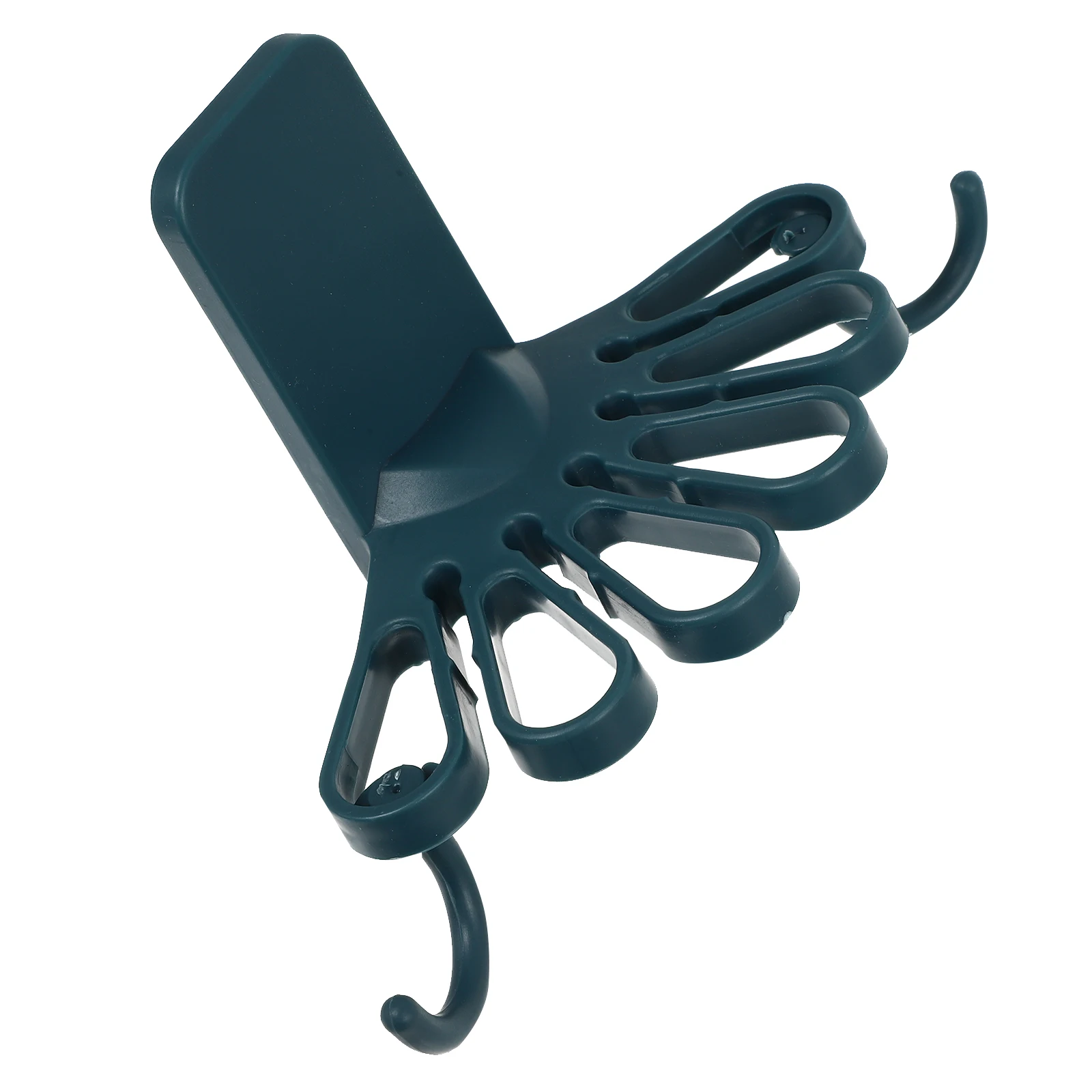 

Towel Racks Hooks Kitchen Holder Blue Child Wall Mount Punch ABS Storage Wall Mount Towel Swivel Holder Rack Hook