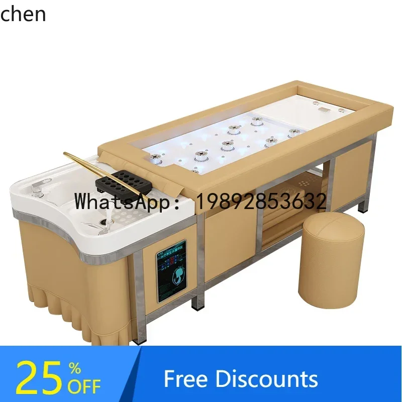 

B1 Thai Hair Treatment Shampoo Bed Hair Salon Steel Frame Barber Shop Beauty Salon Special Bed