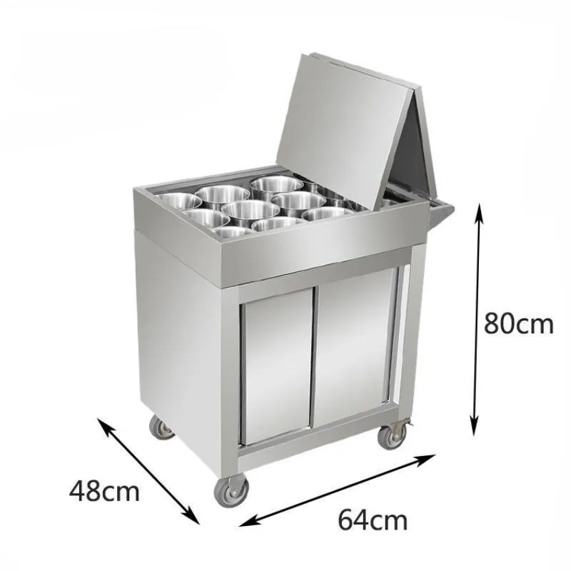 

Изготовленная на заказ кухонная тележка для хранения еды из нержавеющей стали, колеса, настольная тележка для приправ для отеля, ресторана, сервировки еды