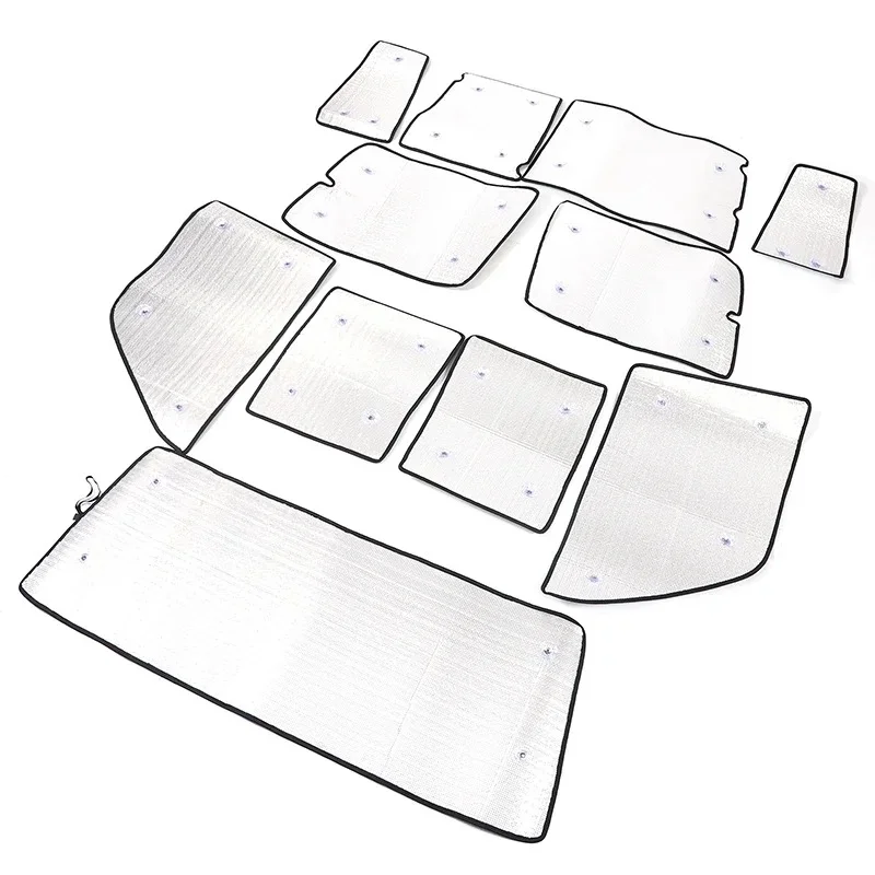 For Toyota LC76 Land Cruiser 76 5 Doors 2007-2026 Luminum Foil Car Front Windshield Anti-UV Sunshade Interior Accessories
