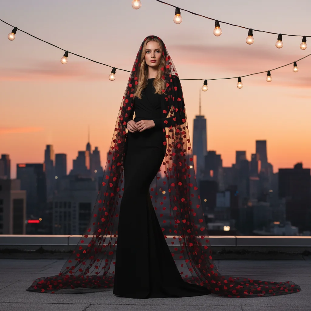 

Соборная свадебная фата на День святого Валентина, индивидуальный стиль, женские свадебные аксессуары на День святого Валентина, свадебные принадлежности G125